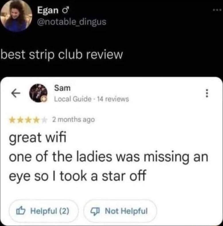 best strip club review essm great wifi one of the ladies was missing an eye so took a star off