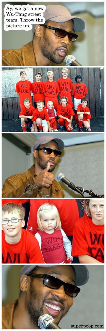 got a new Wu Tang street am Throw the picture up E superpoopcom