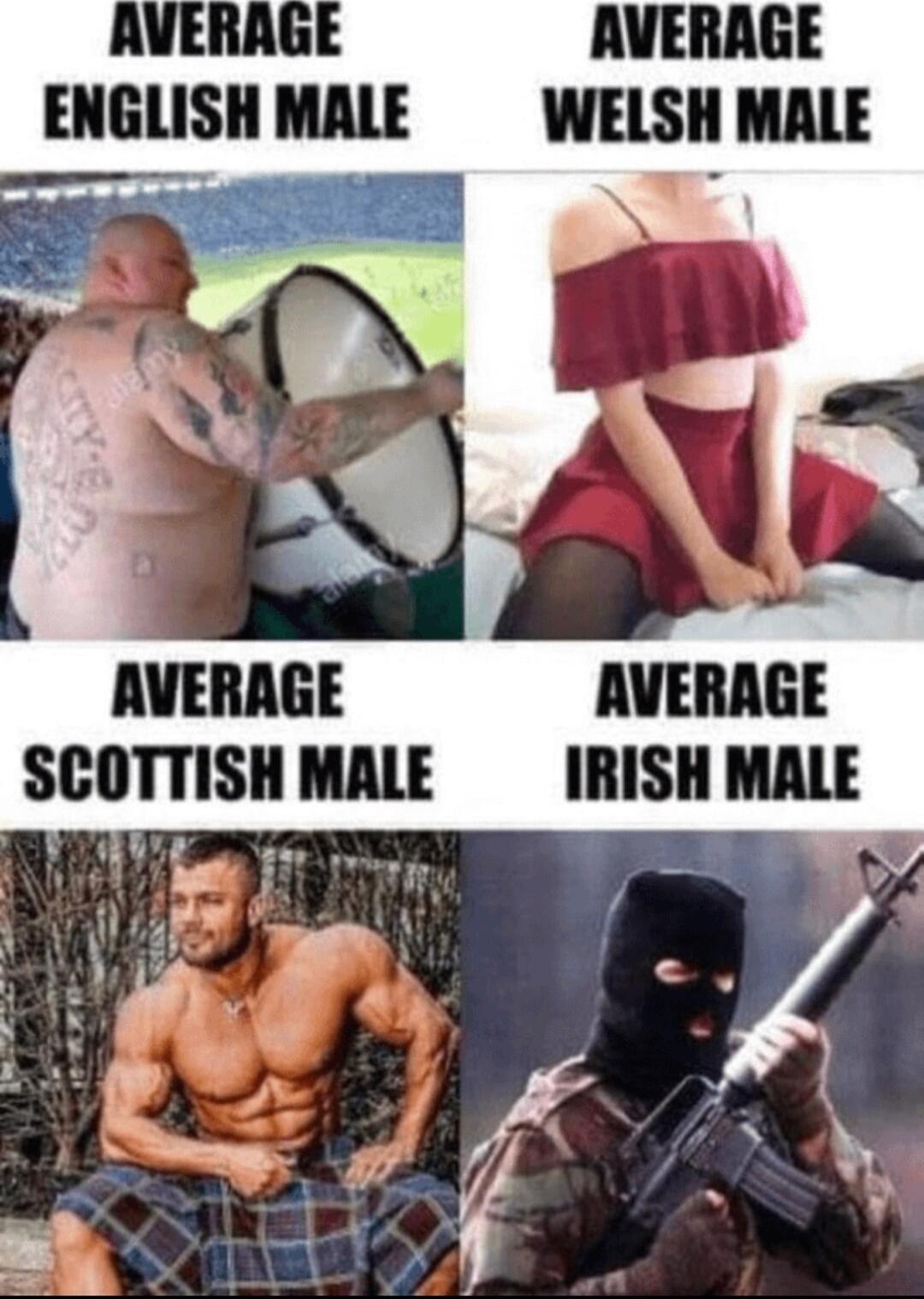 AVERAGE SCOTTISH MALE IIIISII MALE 10 Ay R