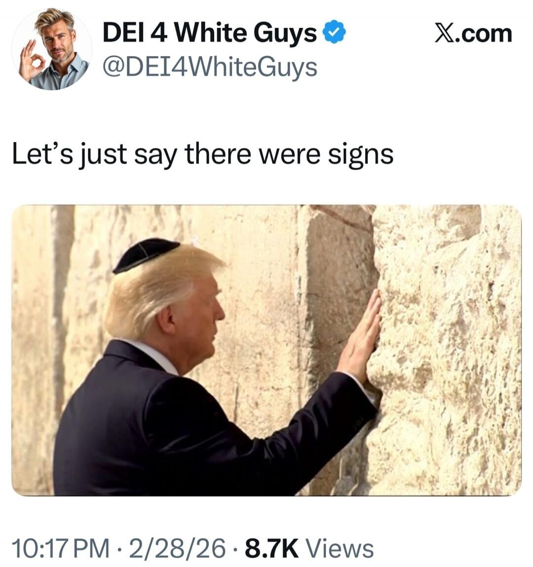 Let's just say there were signs