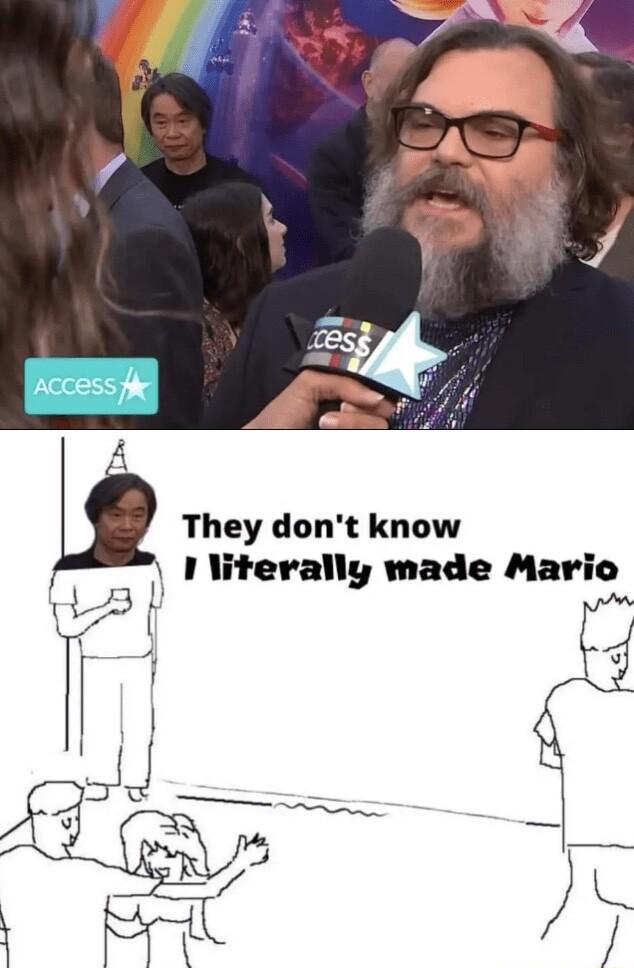 m They dont know I literally made Mario A I ol L F