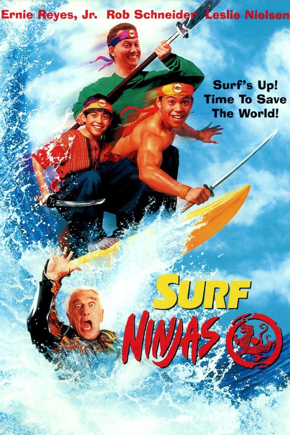 ErnieReyes Jr Rob Schneid eslie Nielsen Surfs Up Time To Save The World