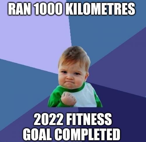 RAN1000KILOMETRES Y 2022 FITNESS GOALCOMPLETED