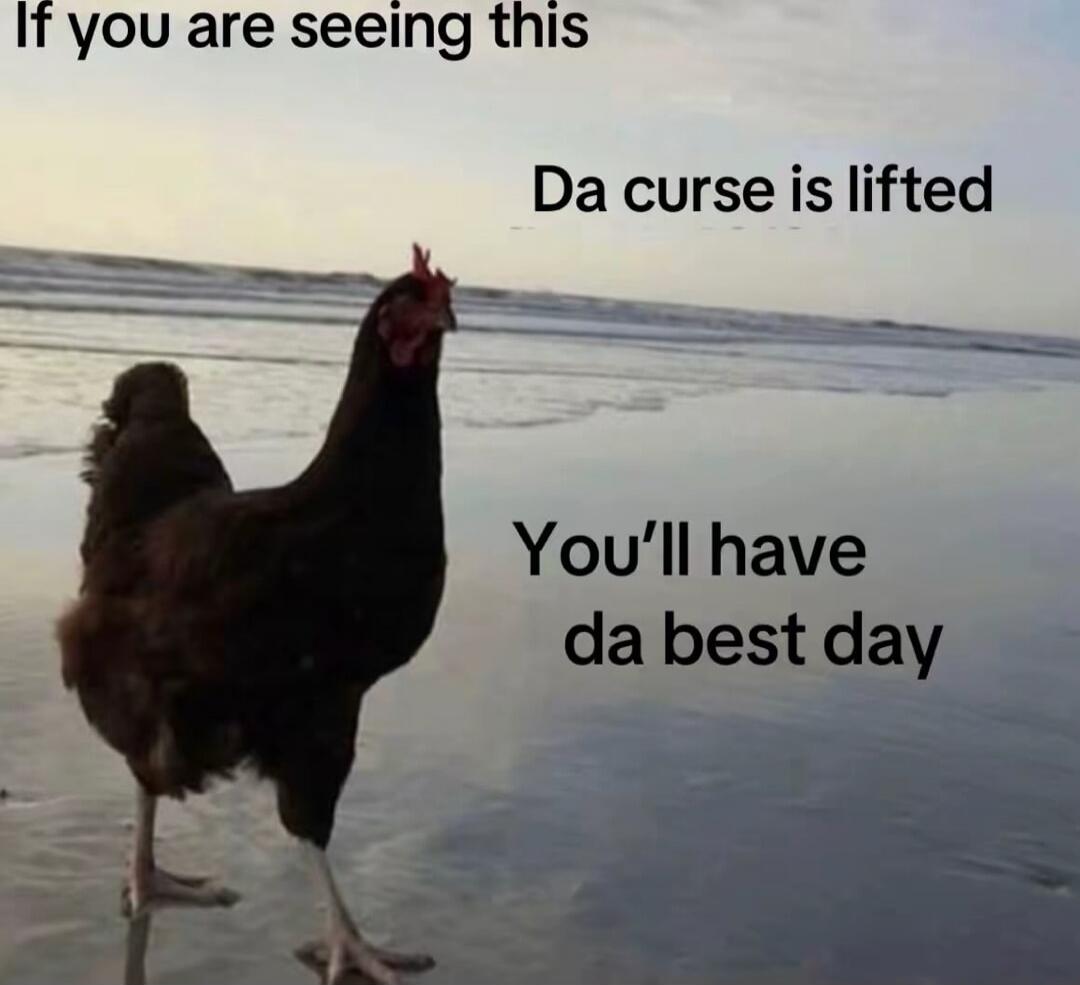 If you are seeing this Da curse is lifted You'll have da best day