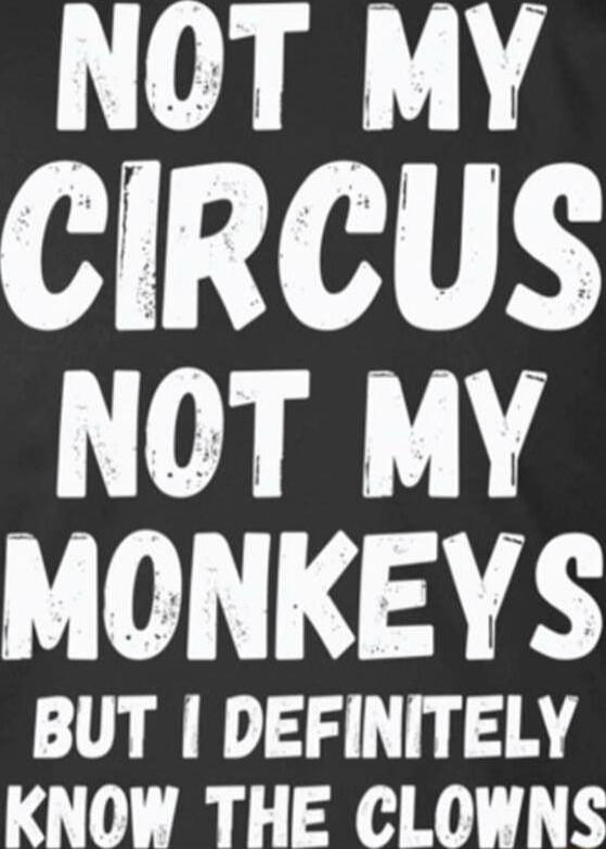 NOT MY CIRCUS NOT MY RS BUT DEFINITELY KNOW THE CLOWNS