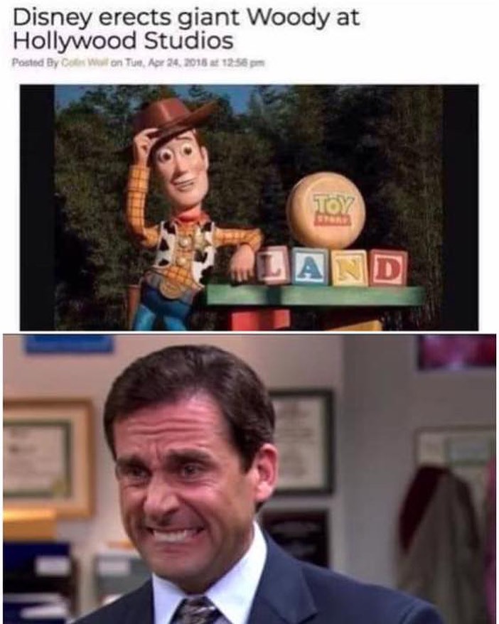 Disney erects giant Woody at Hollywood Studios
