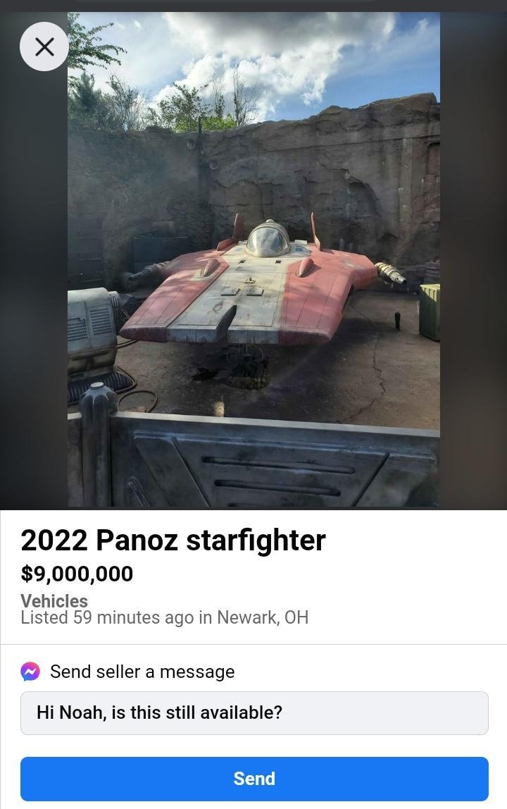 2022 Panoz starfighter 9000000 Vehicles Listed 59 minutes ago in Newark OH Send seller a message Hi Noah is this still available