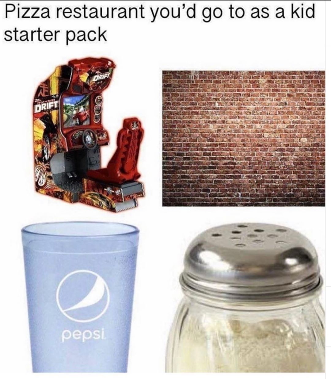 Pizza restaurant youd go to as a ki starter pack