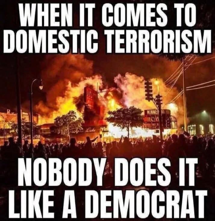 WHEN IT COMES TO DOMESTIC TERRORISM NOBODY DOES IT LIKE A DEMOCRAT