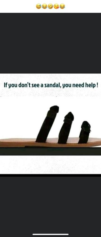 If you don't see a sandal, you need help!