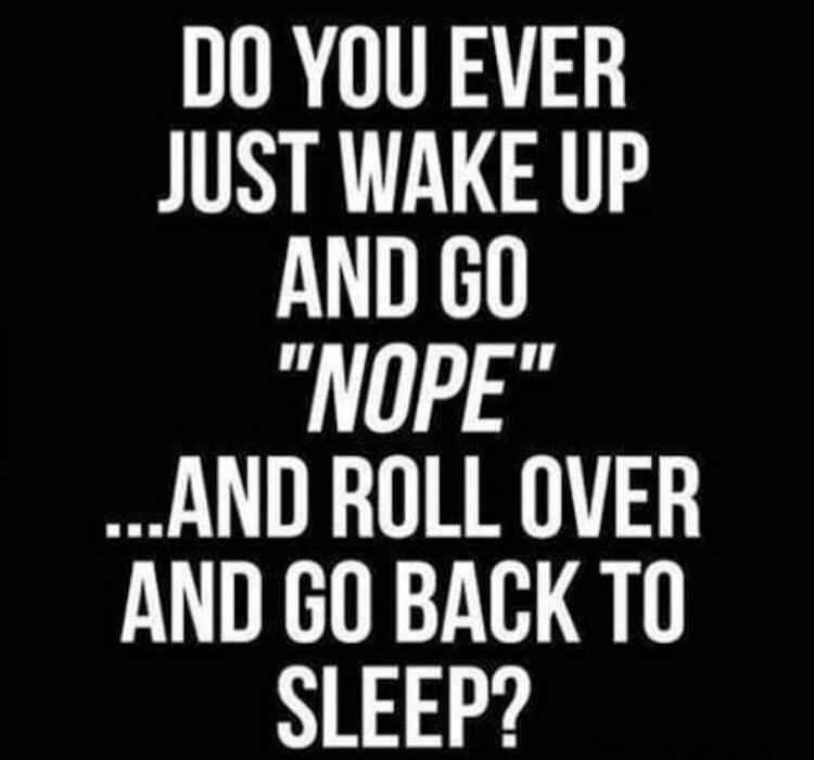 DO YOU EVER JUST WAKE UP AND GO 