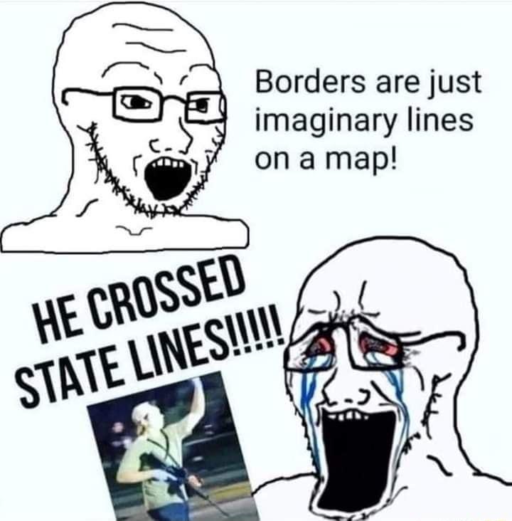 Borders are just S imaginary lines onamap