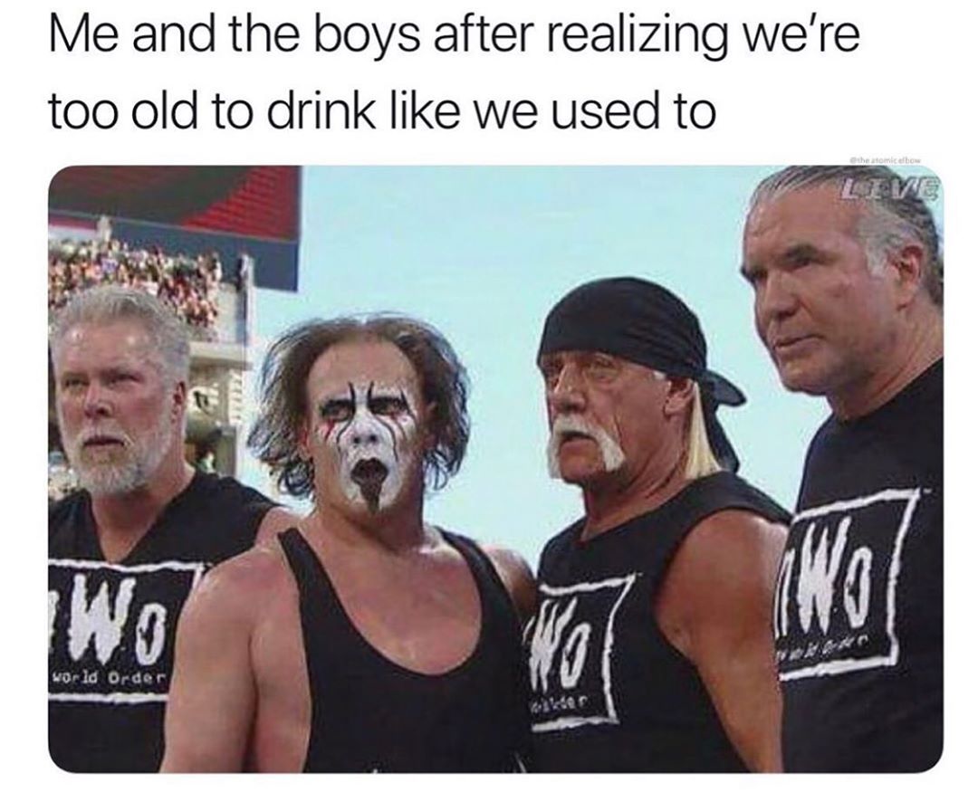 Me and the boys after realizing were too old to drink like we used to