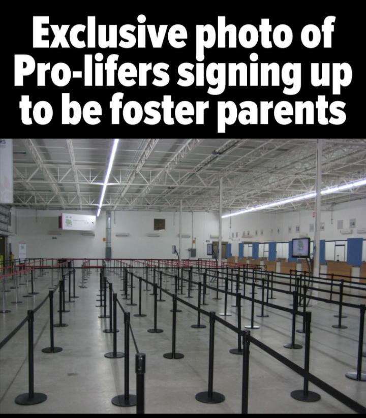 Exclusive photo of Pro lifers signing up to be foster parents