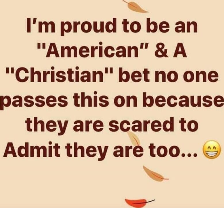 I'm proud to be an 