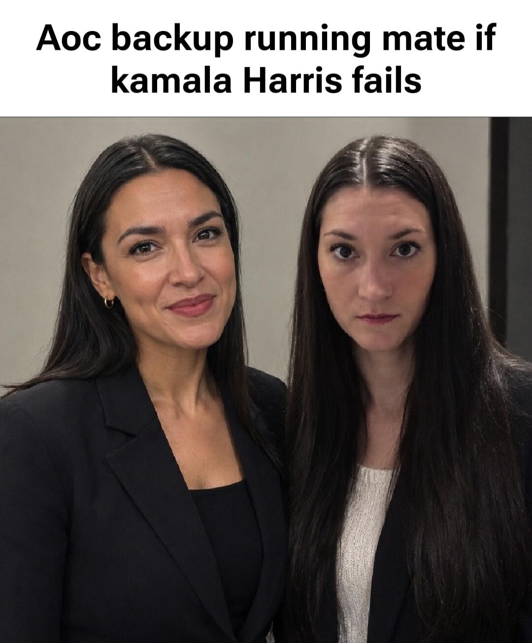 Aoc backup running mate if kamala Harris fails