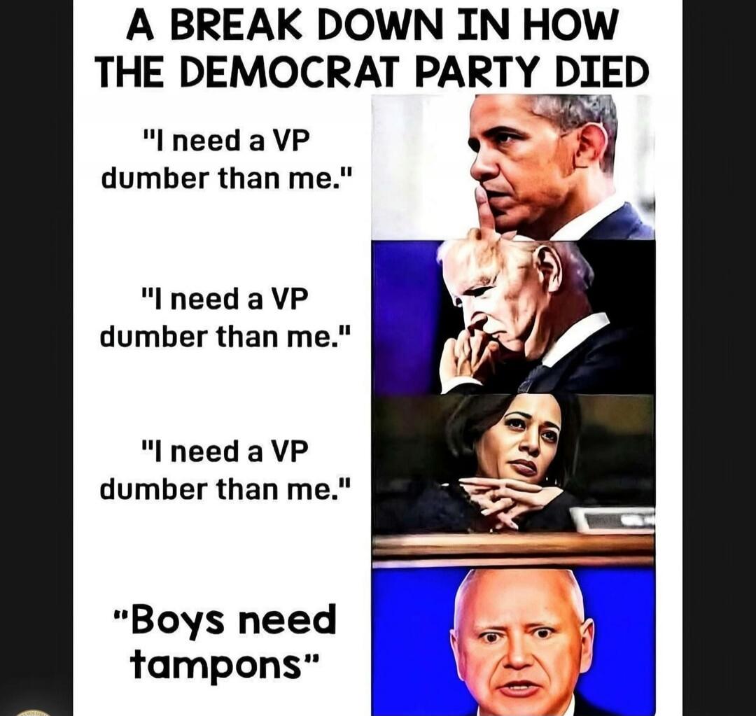 A BREAK DOWN IN HOW THE DEMOCRAT PARTY DIED. 