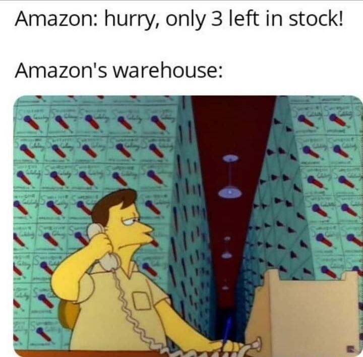 Amazon hurry only 3 left in stock mazons warehouse
