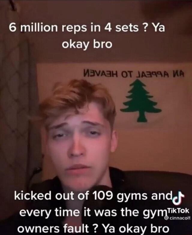 6 million reps in 4 sets Ya EVA1 owners fault Ya okay bro