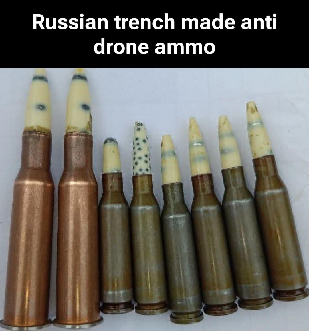 Russian trench made anti drone ammo