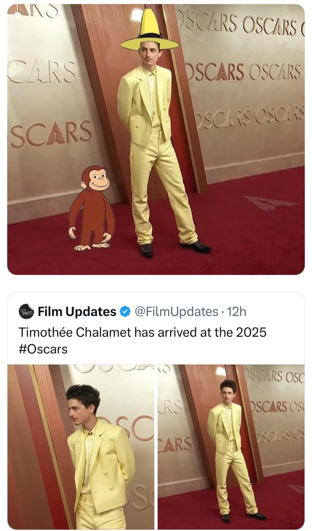 Film Updates FilmUp Timothe Chalamet has arrived at the 2025 Oscars