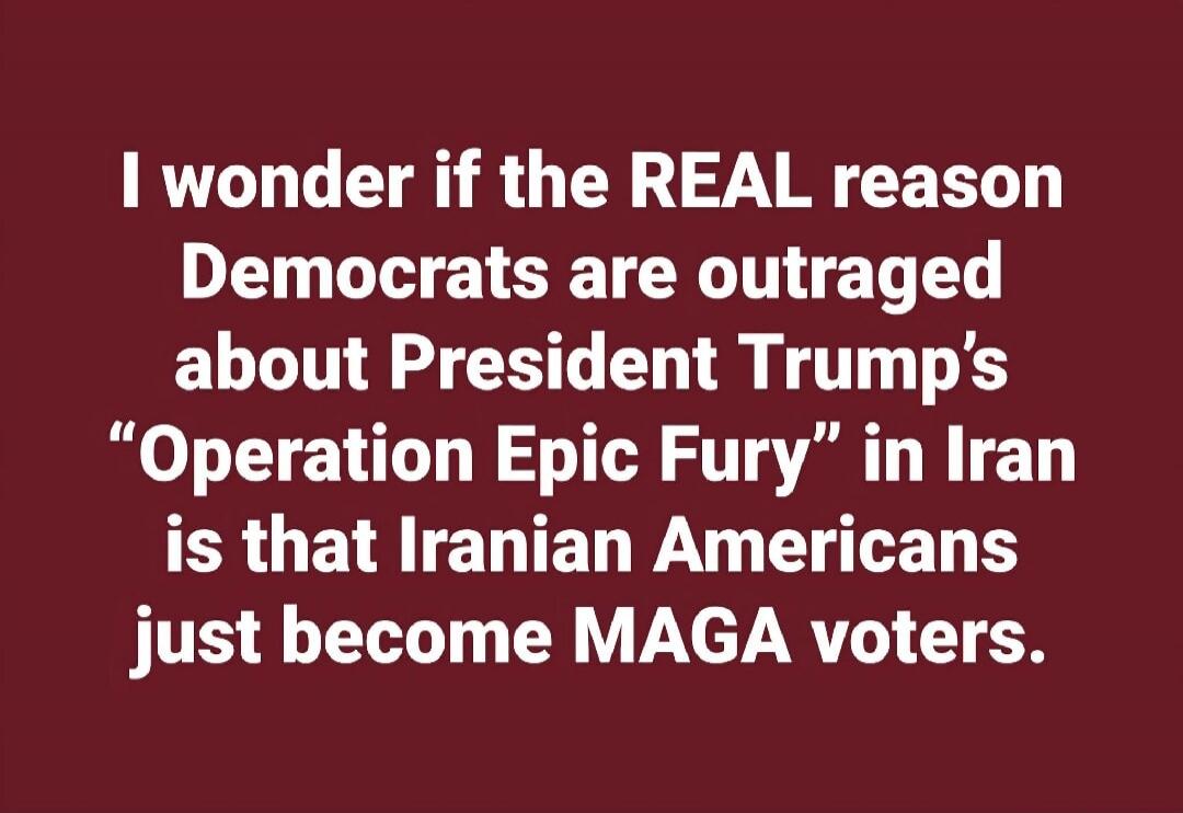 I wonder if the REAL reason Democrats are outraged about President Trump's 
