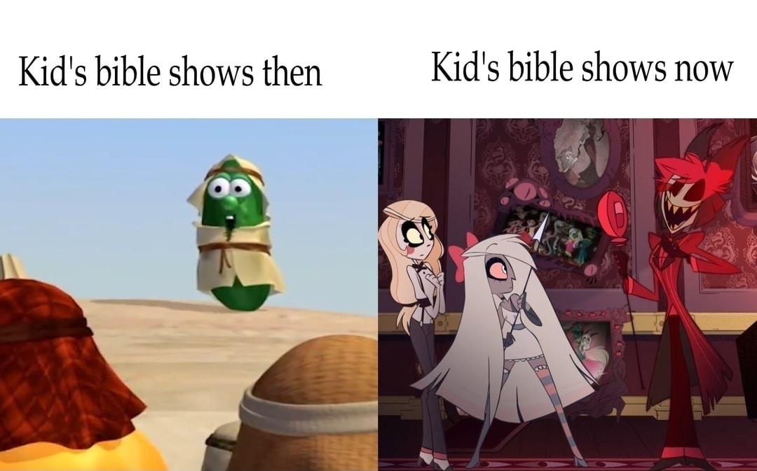 Kids bible shows then Kids bible shows now