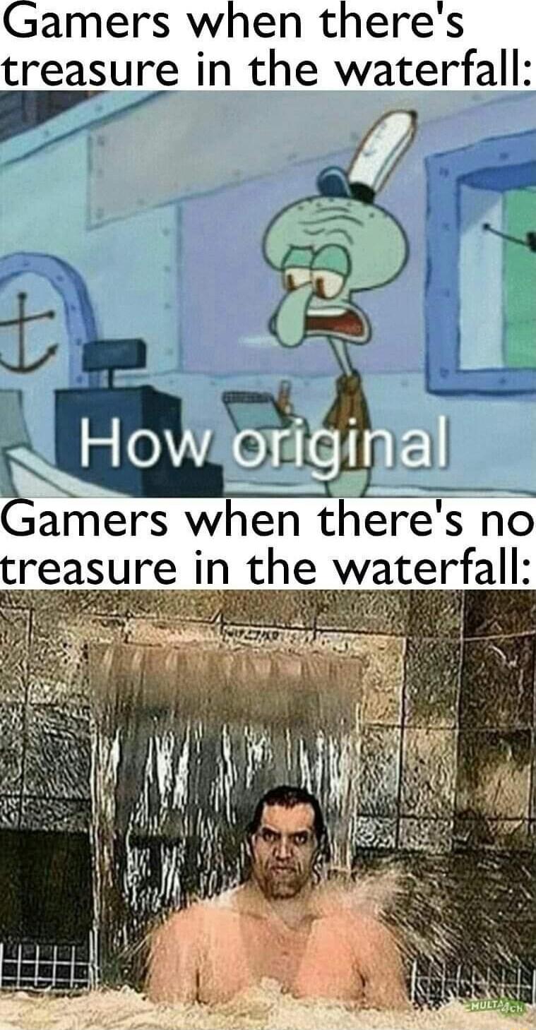 amers when theres treasure in the waterfall