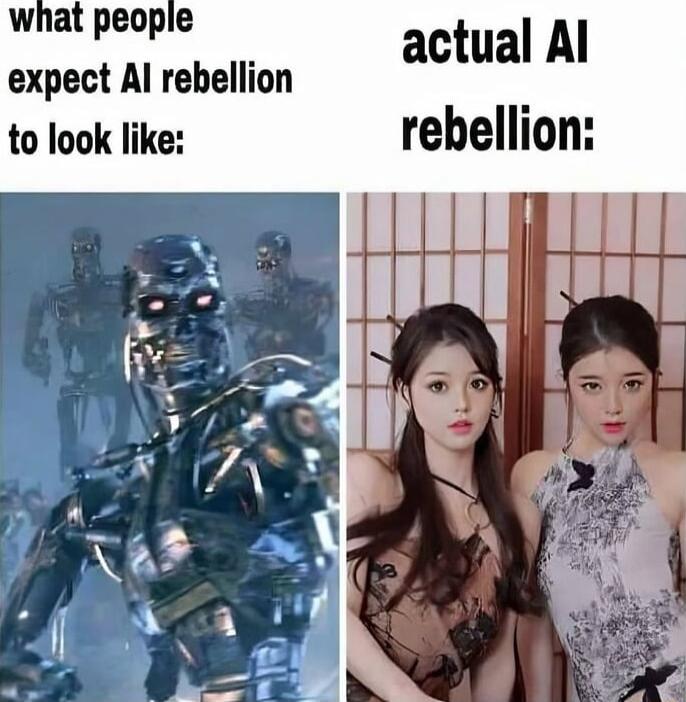 what people expect Al rebellion actual Al to look like rebellion