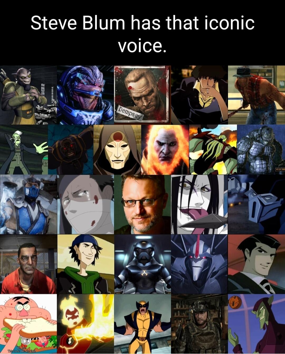 Steve Blum has that iconic Ze oK