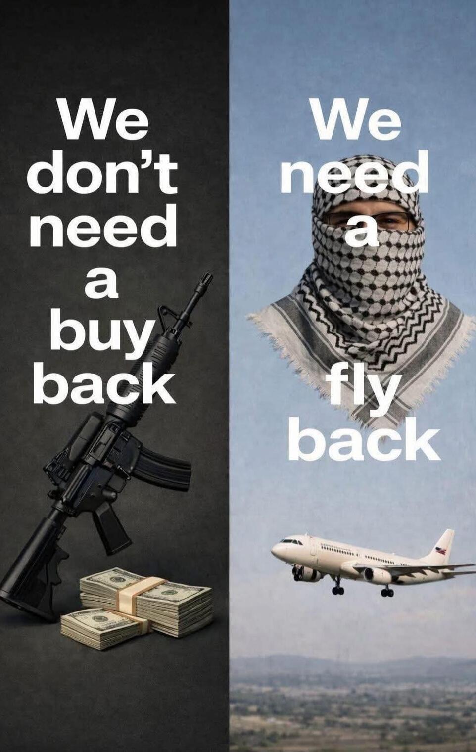 We don't need a buy back
We need a fly back