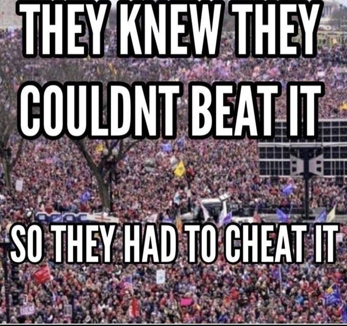 THEY KNEW THEY COULDNT BEAT IT SO THEY HAD TO CHEAT IT