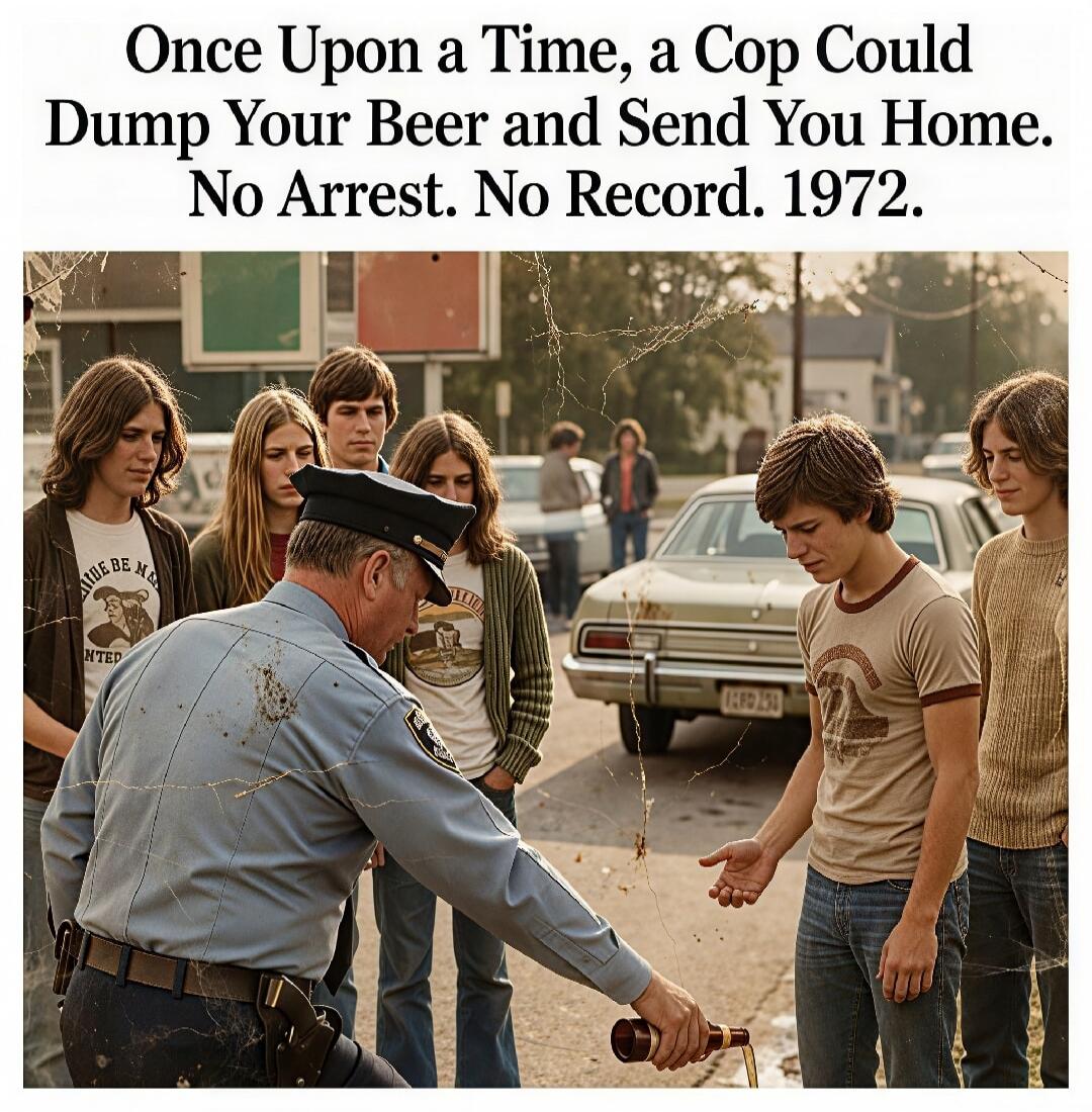 Once Upon a Time, a Cop Could Dump Your Beer and Send You Home. No Arrest. No Record. 1972.