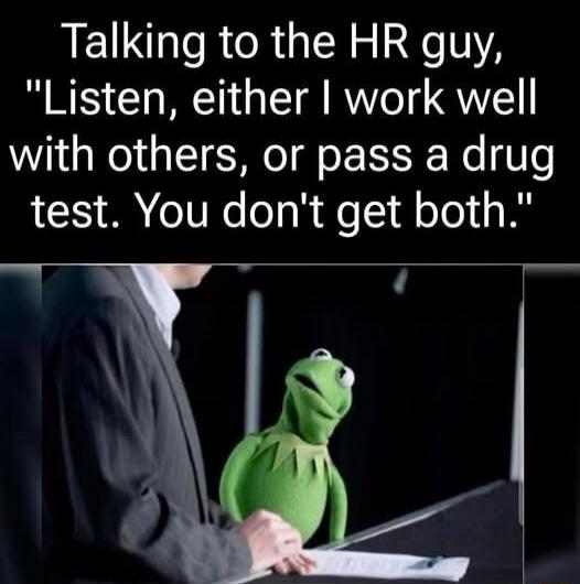 Talking to the HR guy, 