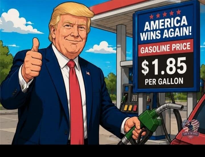 AMERICA WINS AGAIN! GASOLINE PRICE $1.85 PER GALLON