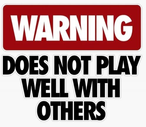 WARNING DOES NOT PLAY WELL WITH OTHERS