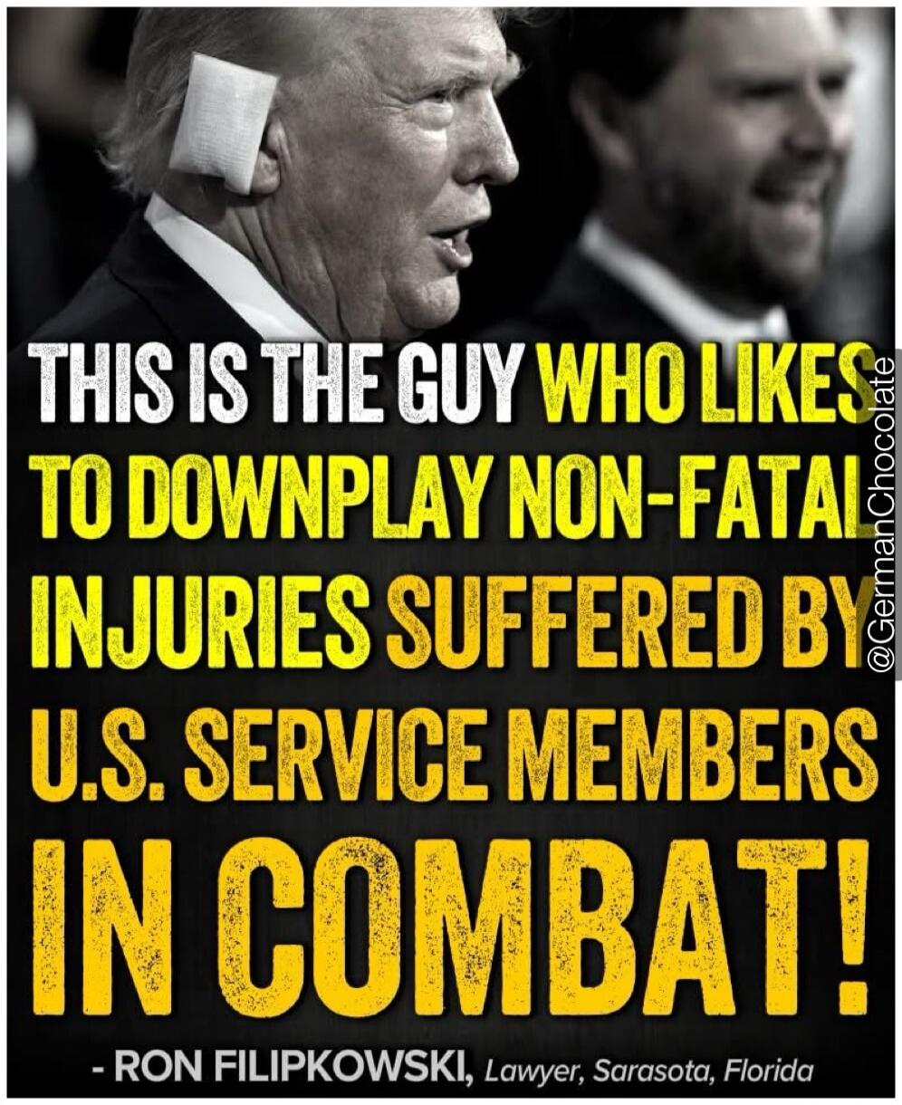 THIS IS THE GUY WHO LIKES TO DOWNPLAY NON-FATAL INJURIES SUFFERED BY U.S. SERVICE MEMBERS IN COMBAT! - RON FILIPKOWSKI, Lawyer, Sarasota, Florida