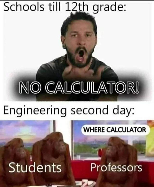 Schools till 12th grade INEIEN Y R Engineering second day WHERE CALCULATOR Stuaents Professors