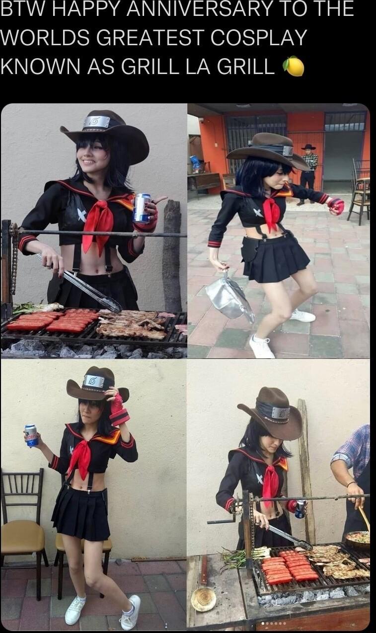 BIW HAPPY ANNIVERSARY 1O THE OINEDRNEINVN S WOIO S 5 WiN S KNOWN AS GRILL LA GRILL