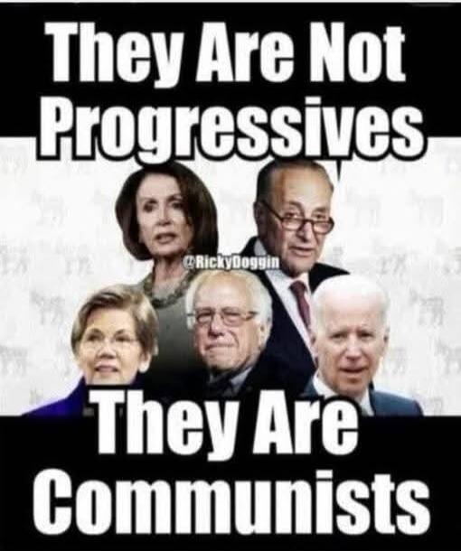 They Are Not Progressives They Are Communists @RickyDoggin