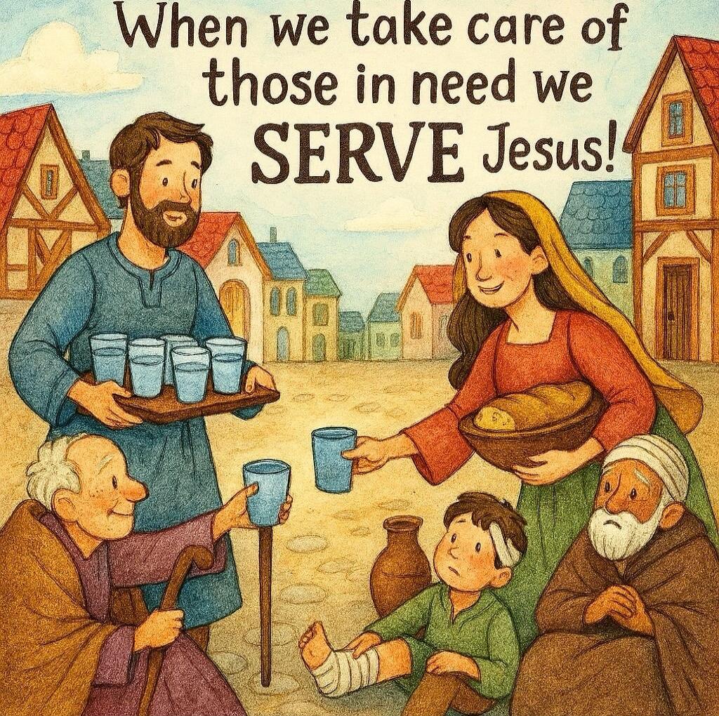 When we take care of those in need we SERVE Jesus!