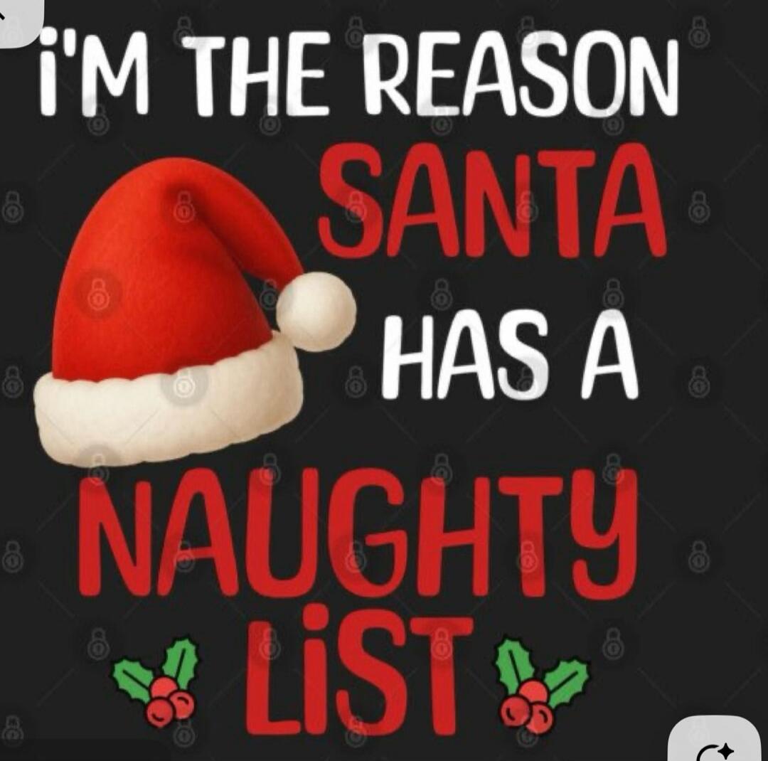 I'M THE REASON SANTA HAS A NAUGHTY LIST