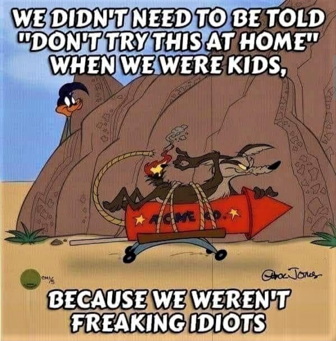 WE DIDN'T NEED TO BE TOLD 