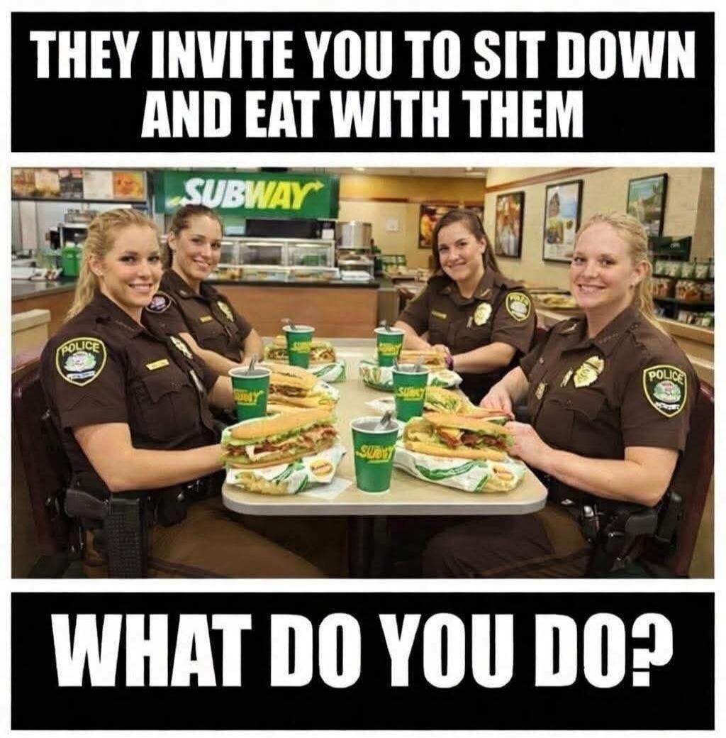 THEY INVITE YOU TO SIT DOWN AND EAT WITH THEM WHAT DO YOU DO?