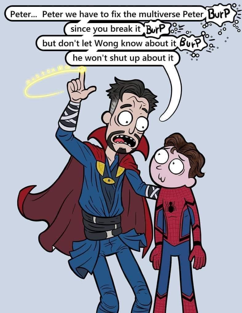 Peter but dont let Wong know about it Bln a O o