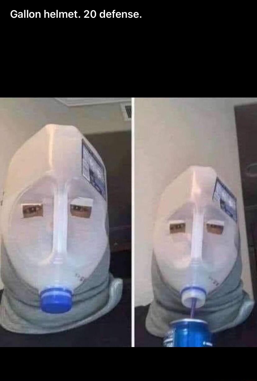 Gallon helmet 20 defense