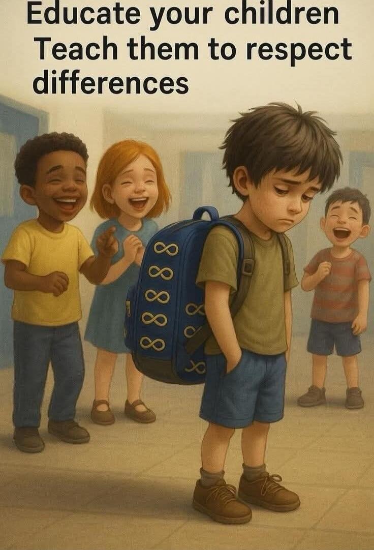 Educate your children Teach them to respect differences
