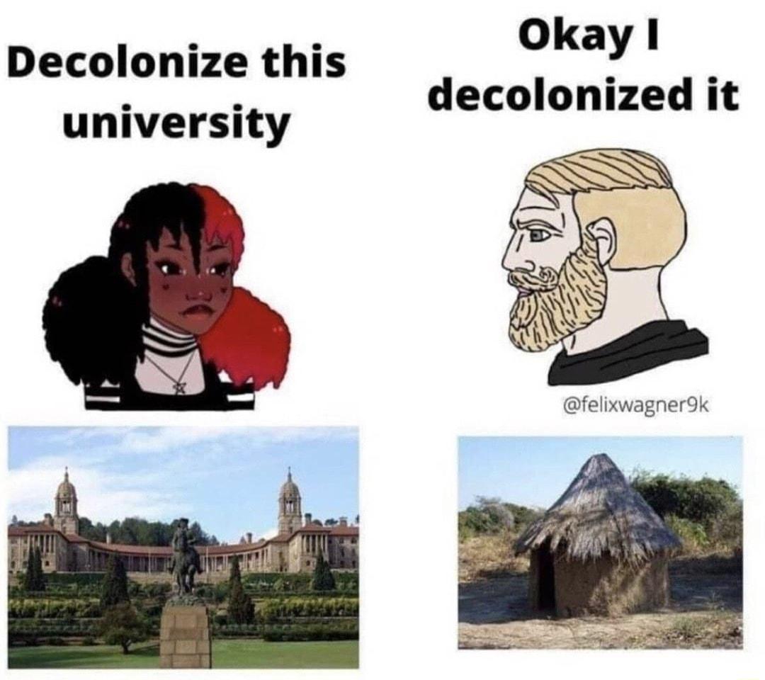 Okay D lonize thi IS S decolonized it university