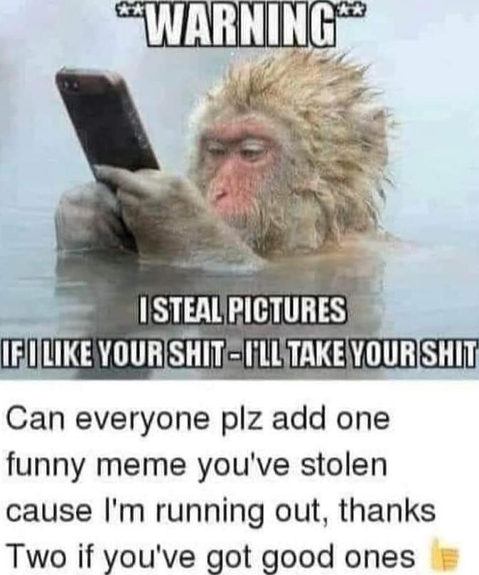 WARNING I STEAL PICTURES IF I LIKE YOUR SHIT - I'LL TAKE YOUR SHIT Can everyone plz add one funny meme you've stolen cause I'm running out, thanks Two if you've got good ones 👎