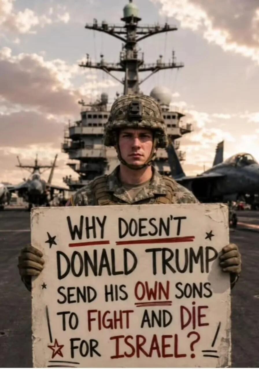 WHY DOESN'T DONALD TRUMP SEND HIS OWN SONS TO FIGHT AND DIE FOR ISRAEL?!